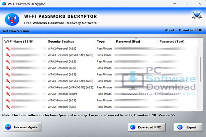 WiFi Password Decryptor v18.0 [Free of Cost]