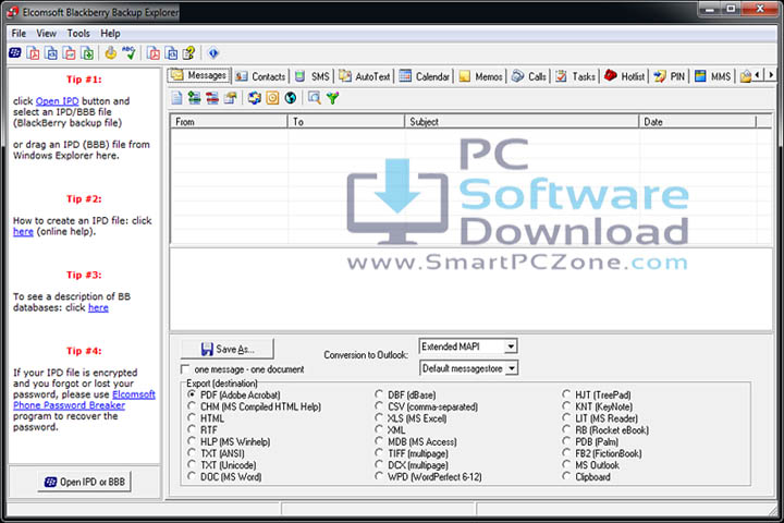 ElcomSoft Blackberry Backup Explorer Professional v10.02 [Free of Cost]
