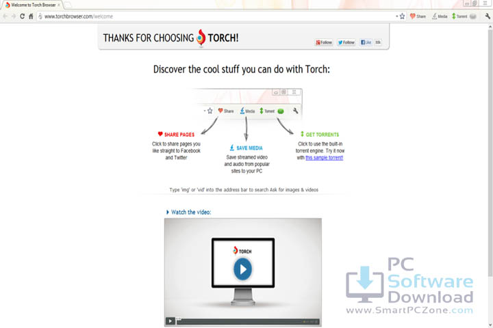 Torch Browser v69.0.0.2990 [Free of Cost]