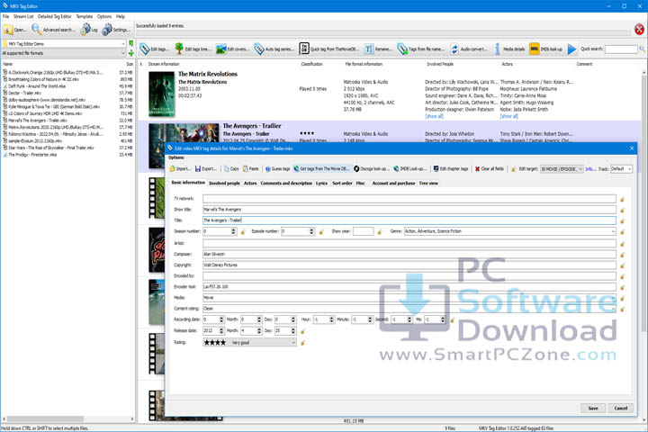 3delite MKV Tag Editor v1.0.190.282 [Latest Version]