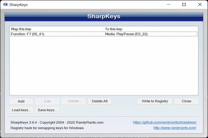 sharpkeys v3.9.4 [Free of Cost]