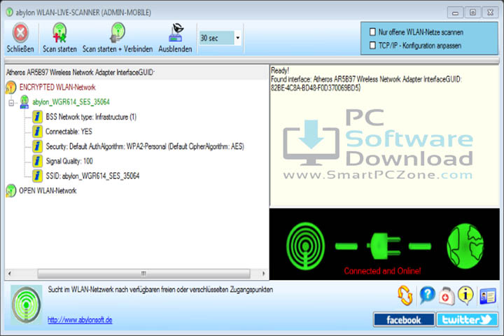 Abylon WLAN-LIVE-SCANNER v2025.1 [Free Download]