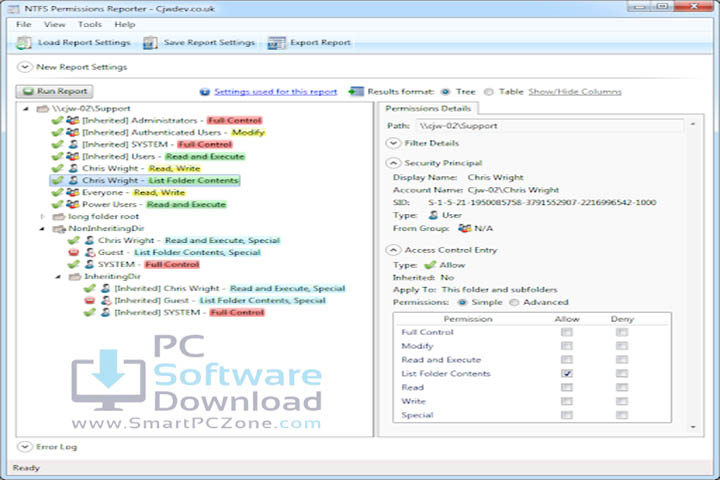 NTFS Permissions Reporter v5.2.668 [Free of Cost]